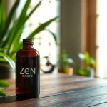 Buy zen drops to embrace calmness in a tranquil setting with a soothing nature backdrop.