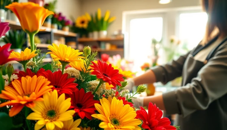 Create stunning bouquets with a Fountain Valley florist using fresh, vibrant flowers.