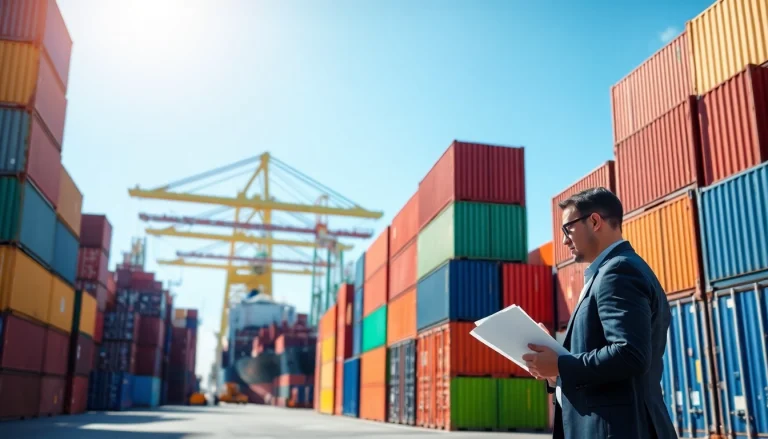 Analyze the impact of export tariffs on global trade at a busy shipping port.