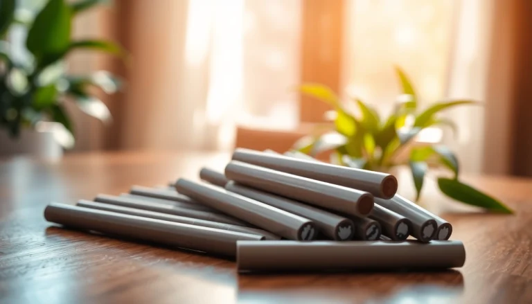 Explore nicotine free cigarettes beautifully arranged, highlighting a healthier alternative.