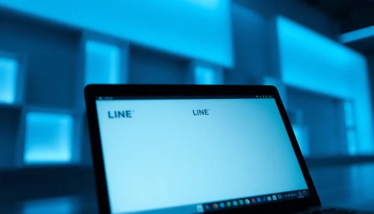 Download the line電腦版官方下載 on a laptop showcasing its user-friendly interface.