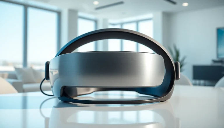 Engaging display of Apple Vision Pro headset inviting users to buy Vision Pro.