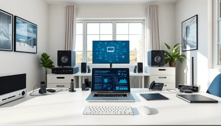 Enhance productivity with residential IT support in a professional home office setting.