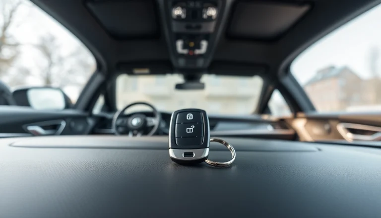 Examine Keyless Carkeys on a modern car dashboard with stylish design features.