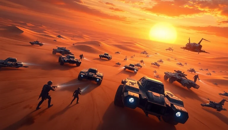 Engaging scene from dune 2 game showcasing intense strategy action in an expansive desert battlefield.