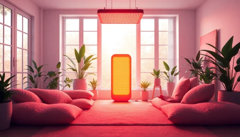 Enhance your wellness with full body red lighttherapy at home in a calming setting.