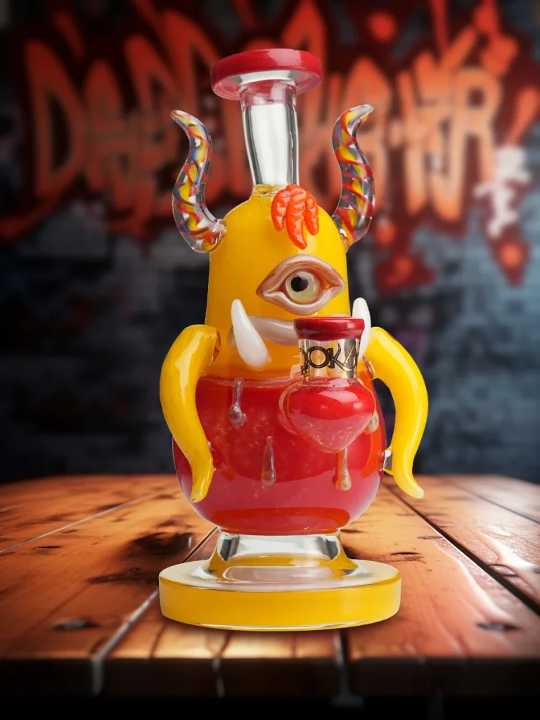 mini-one-eyed-big-bellied-monster-glass-water-pipe-yellow