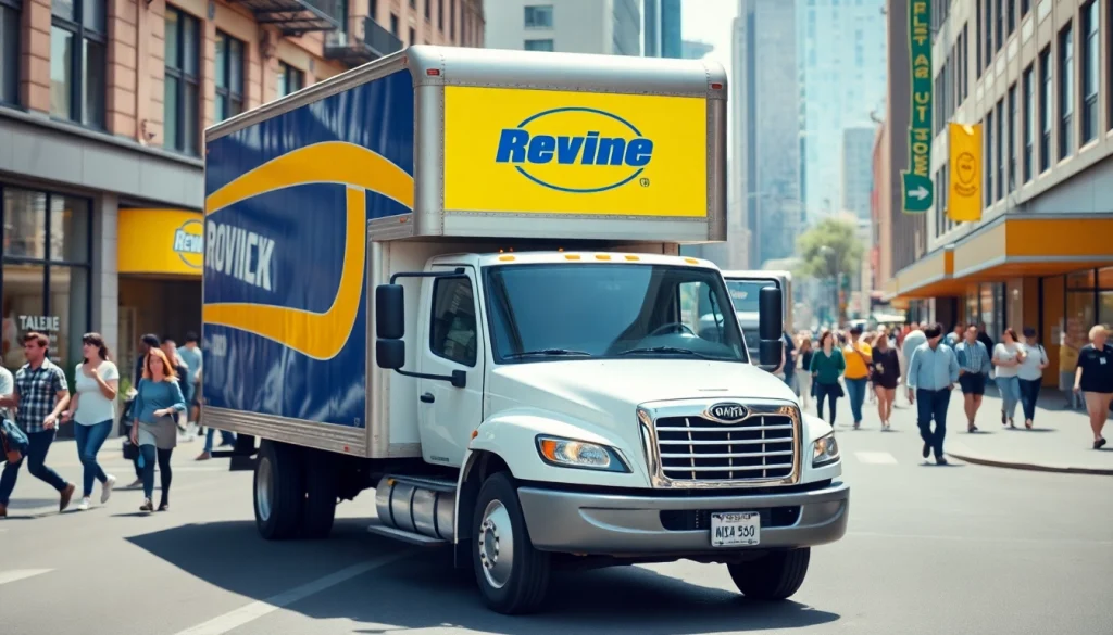 See Cheap movers working energetically in a lively urban environment.